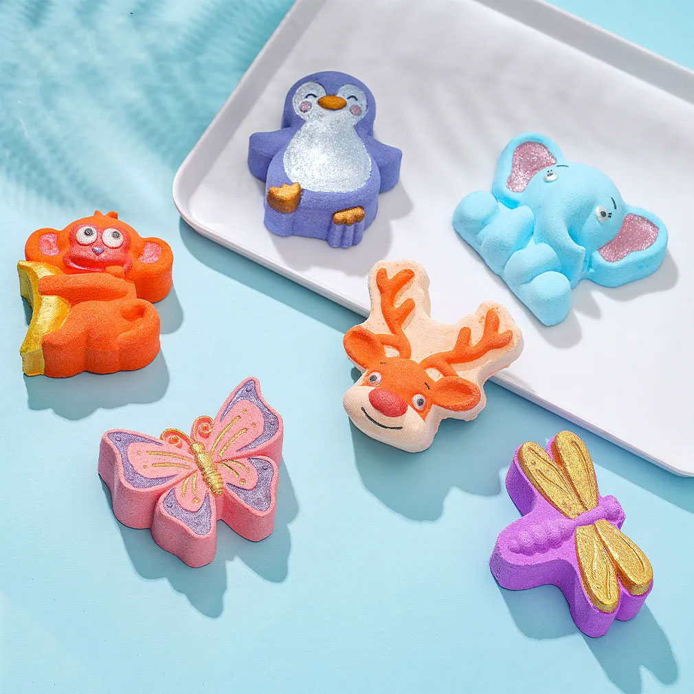 Seychelles Naturals Animal Shape Glittery Bubble Bath Bomb