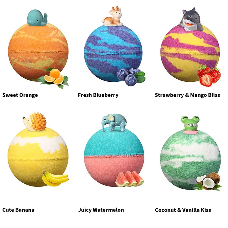 Seychelles Super Bubble Bath Bombs with Toy Inside