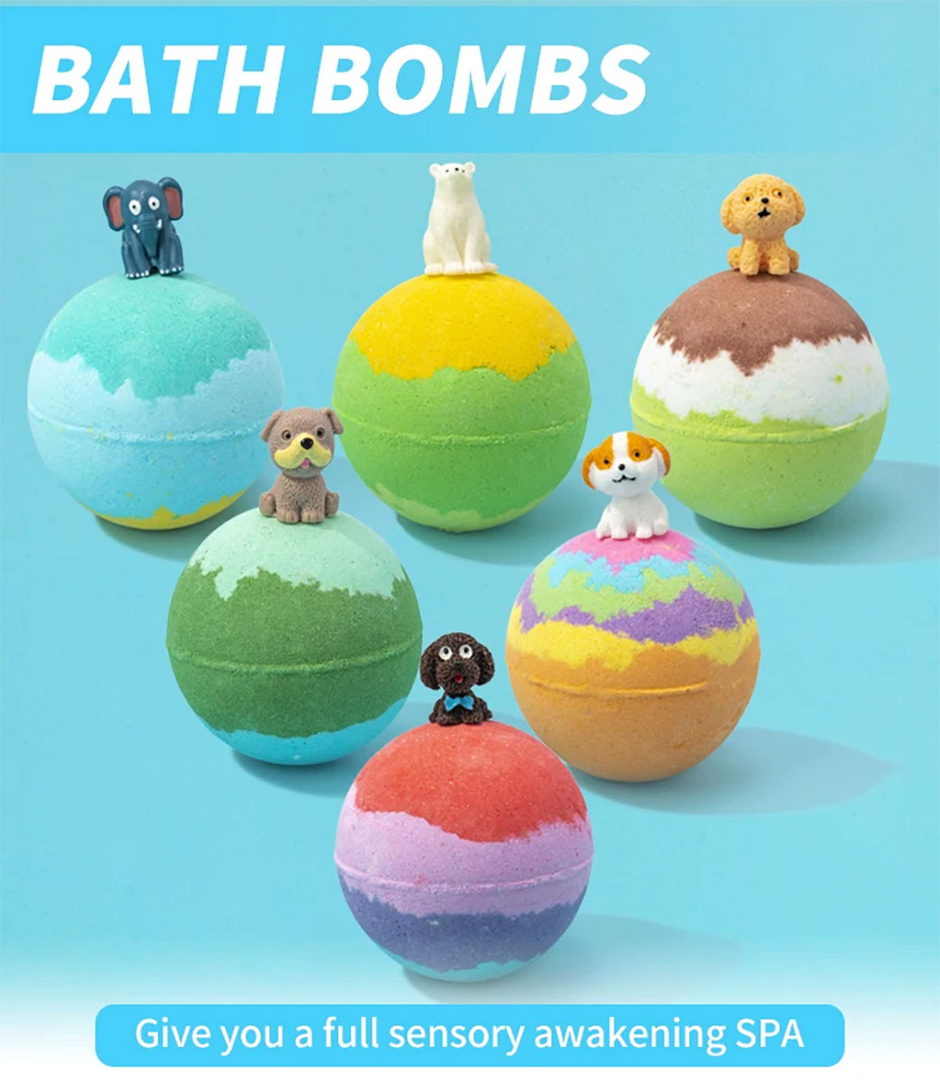 Seychelles Naturals Organic Bath Bombs with Toys Inside