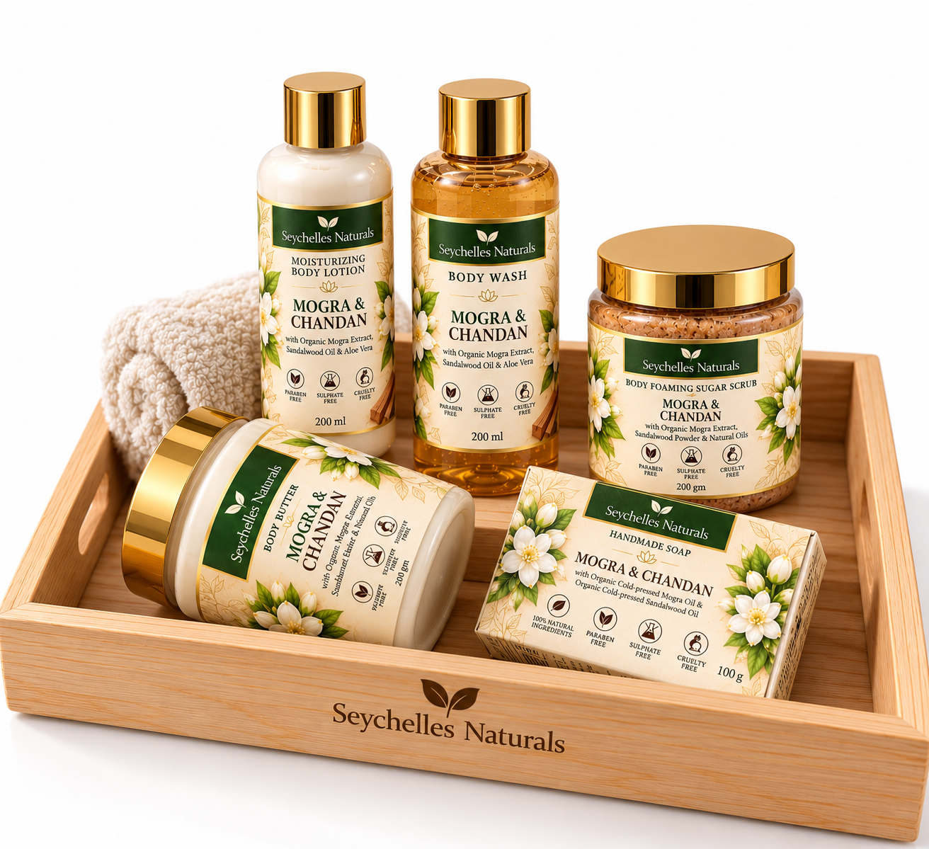 Seychelles Mogra & Sandalwood Body Wash (200ml)