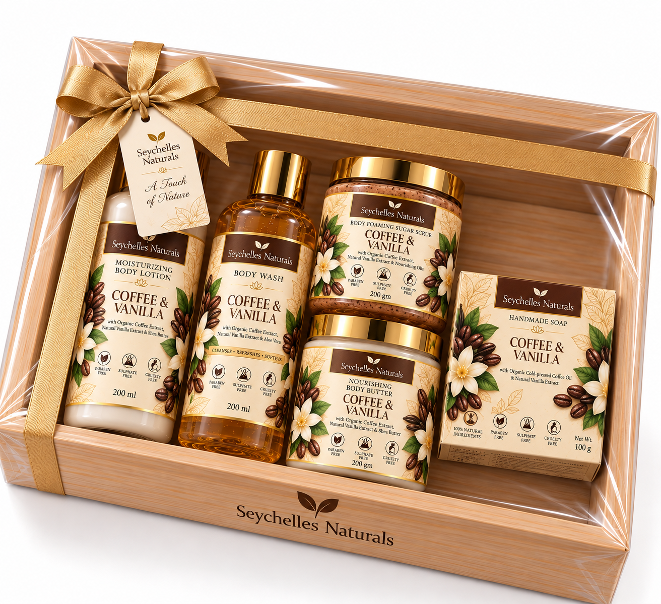 Seychelles Naturals Coffee Vanilla Body Spa Set