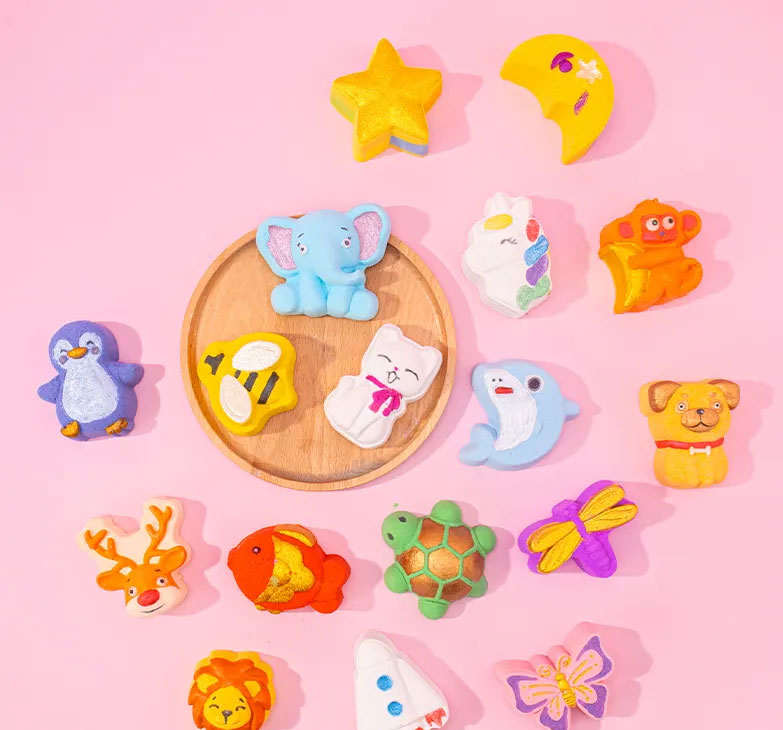 Seychelles Naturals Animal Shape Glittery Bubble Bath Bomb