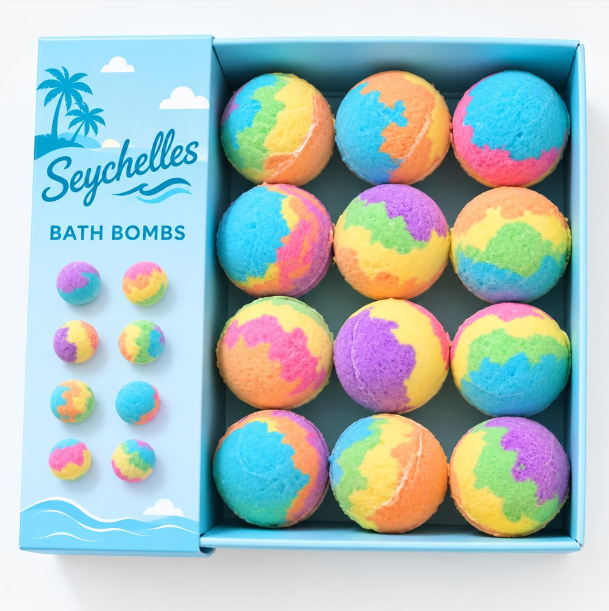 Seychelles Naturals Unicorn Bubble Bath Bombs for Kids