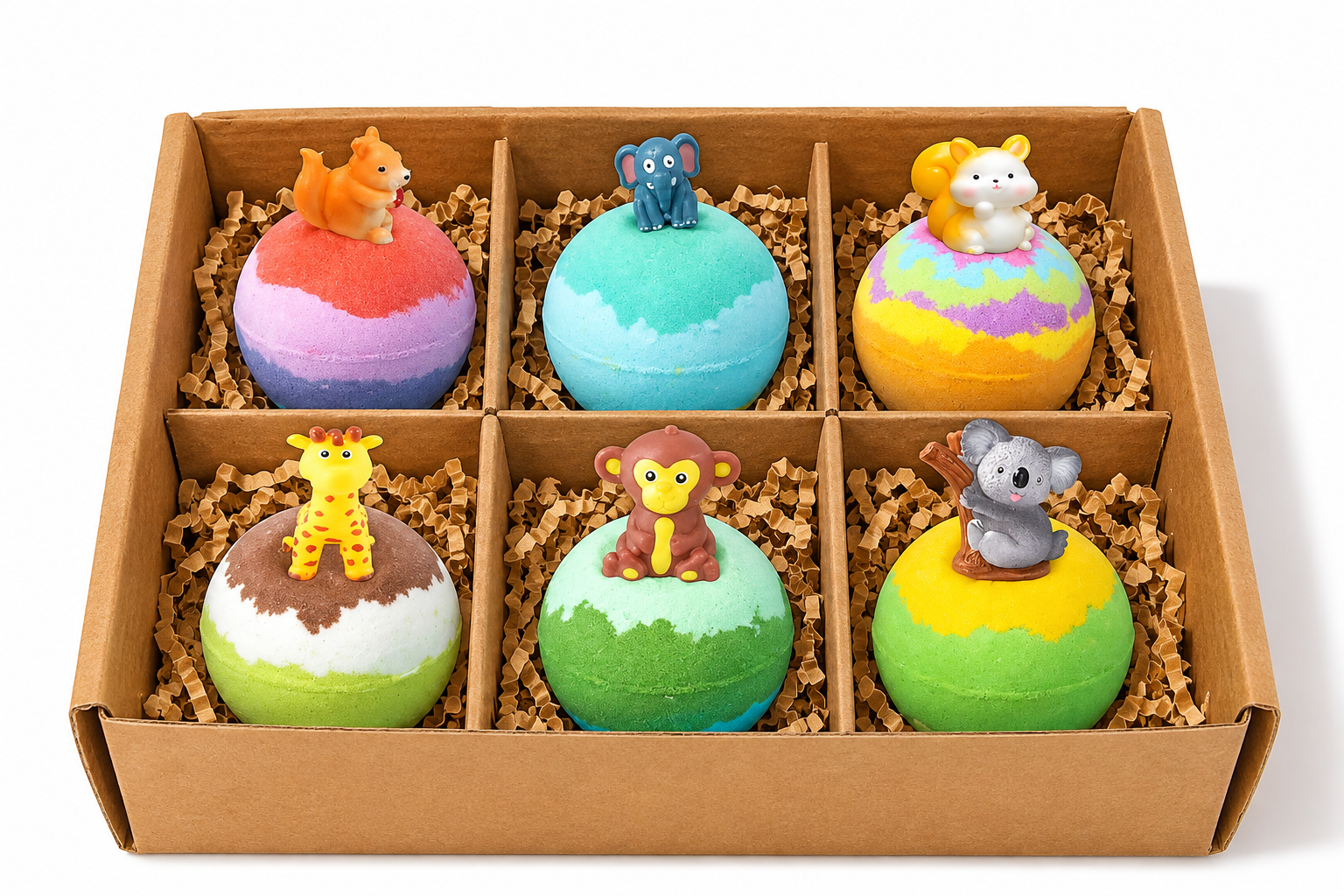 Seychelles Naturals Organic Bath Bombs with Toys Inside