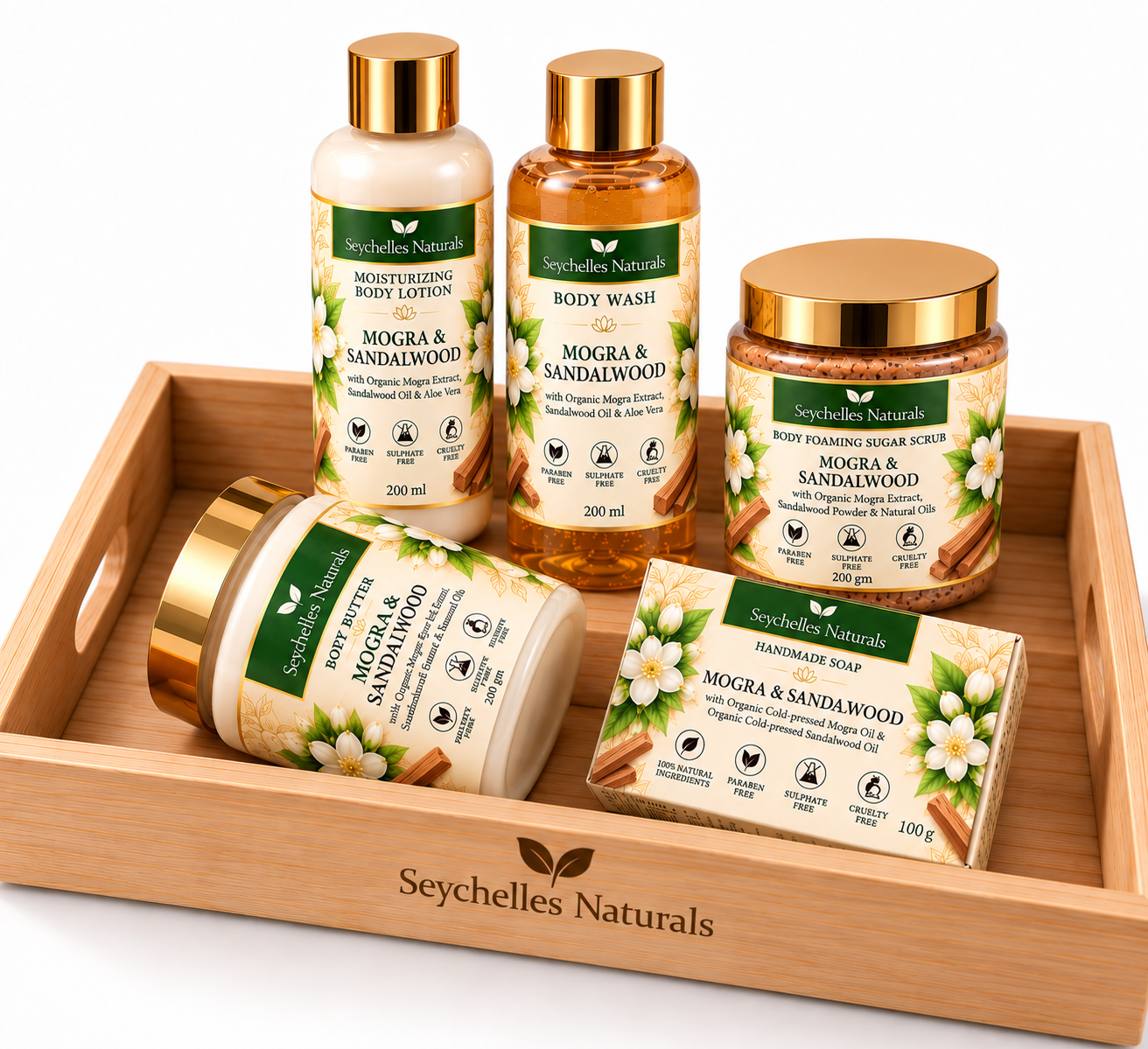 Seychelles Organic Mogra & Sandalwood Body Butter (200ml)