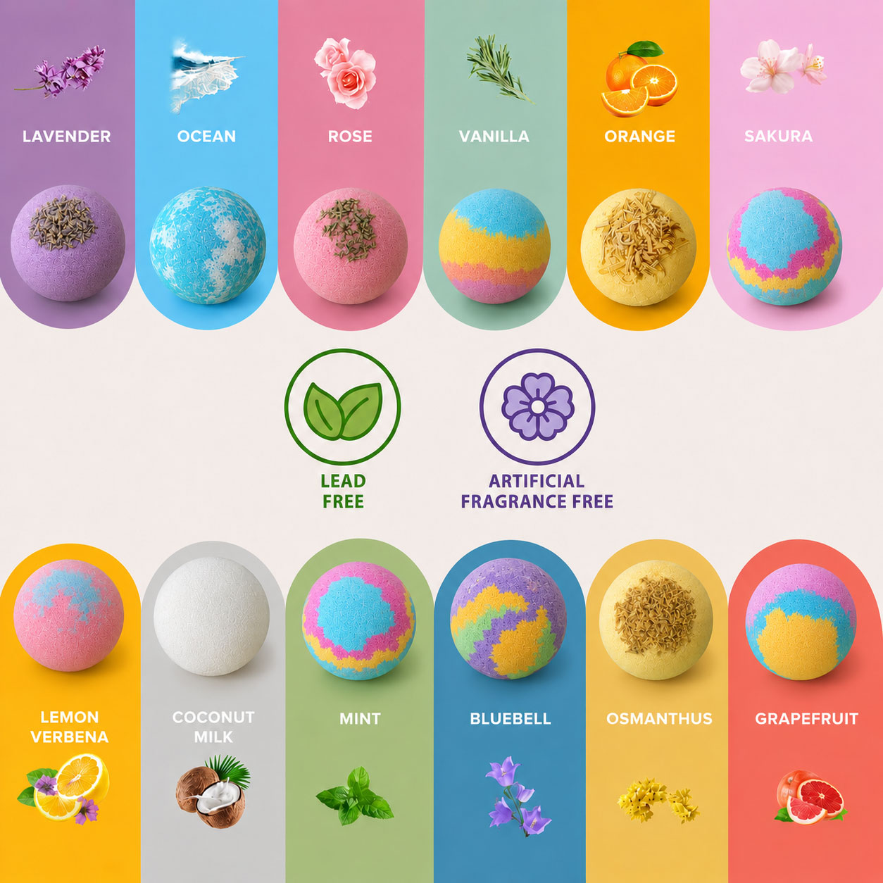 Seychelles Organic Bubble Bath Bombs with Toys Inside