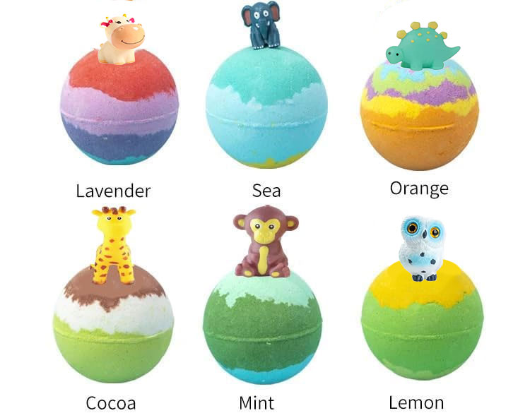 Seychelles Naturals Organic Bath Bombs with Toys Inside