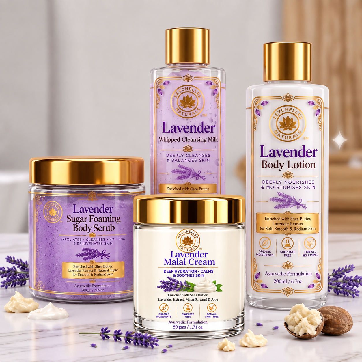 Seychelles Organic Lavender & Teatree Malai Cream (50gm)