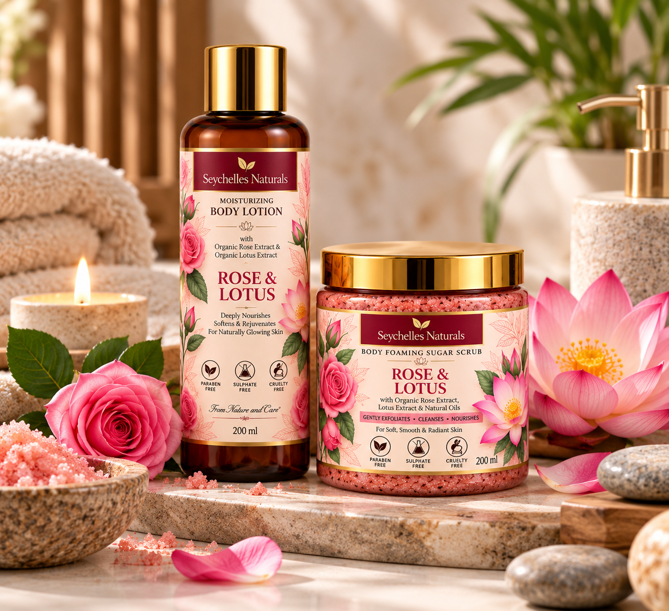 Seychelles Organic Rose & Lotus Body Butter (200gm)