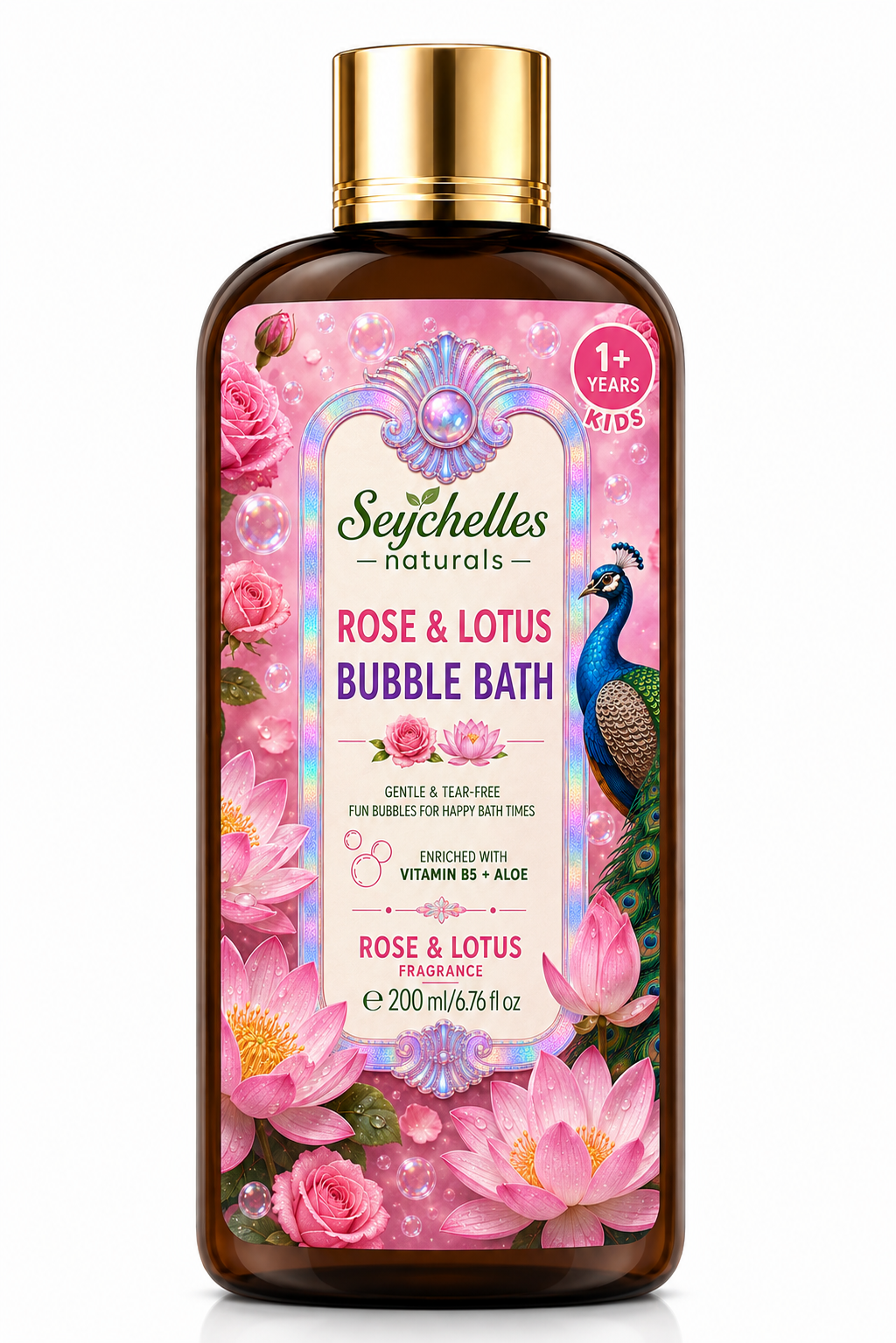 Seychelles Naturals Kids Rose & Lotus Bubble Bath