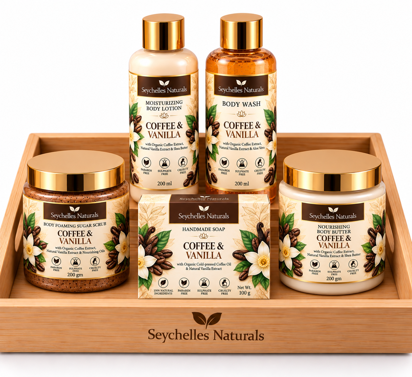 Seychelles Organic Coffee & Vanilla Body Lotion (200ml)