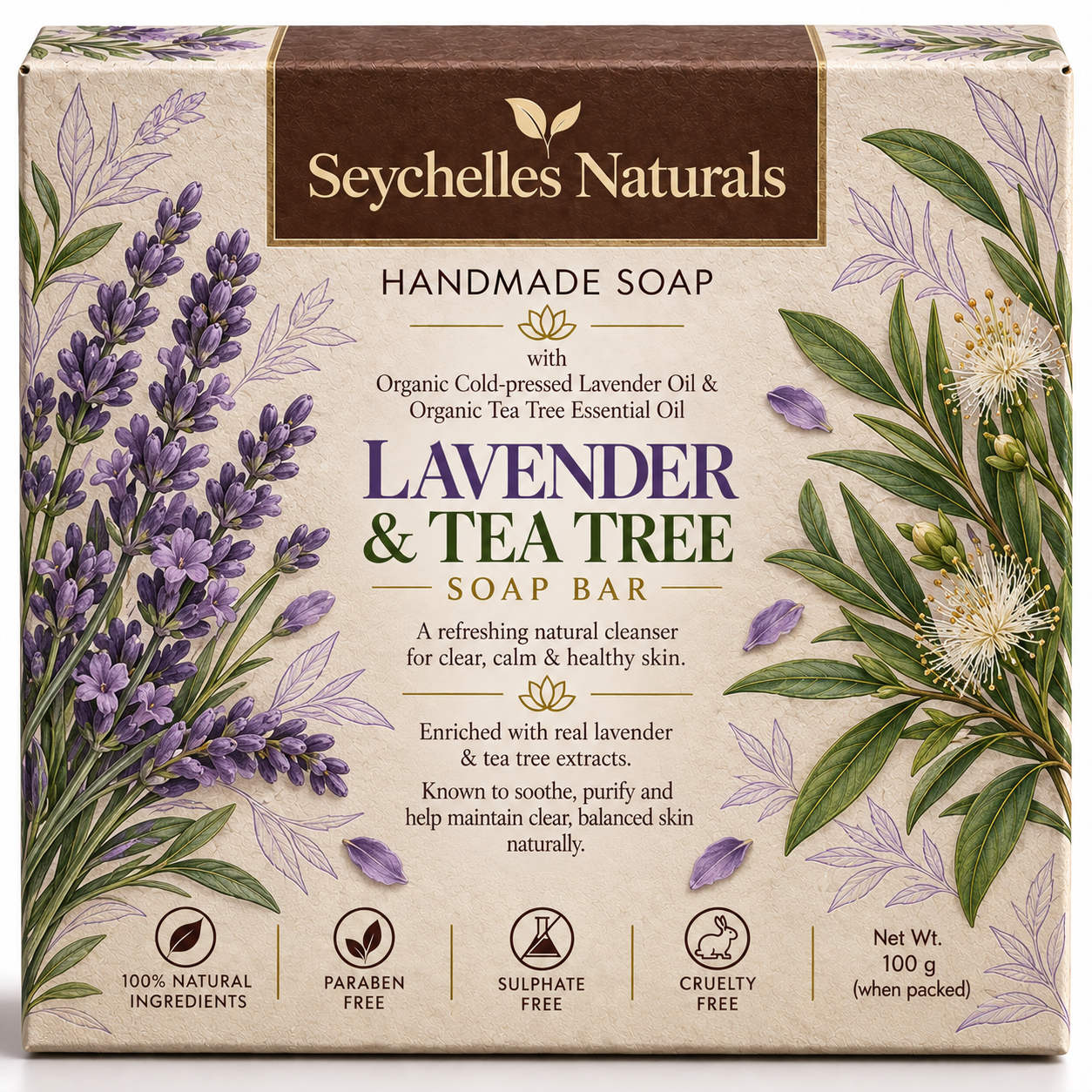 Seychelles Organic Lavender & Tea Tree Body Wash (200ml)