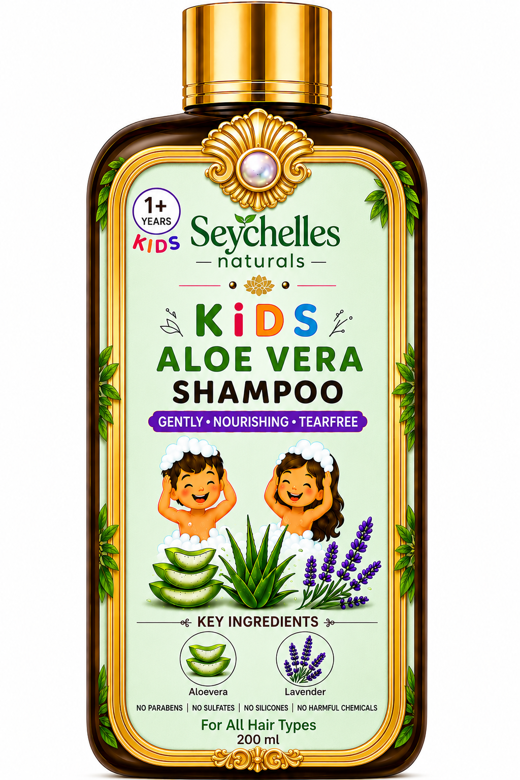 Seychelles Naturals Kids Herbal Aloe Shampoo 200ml