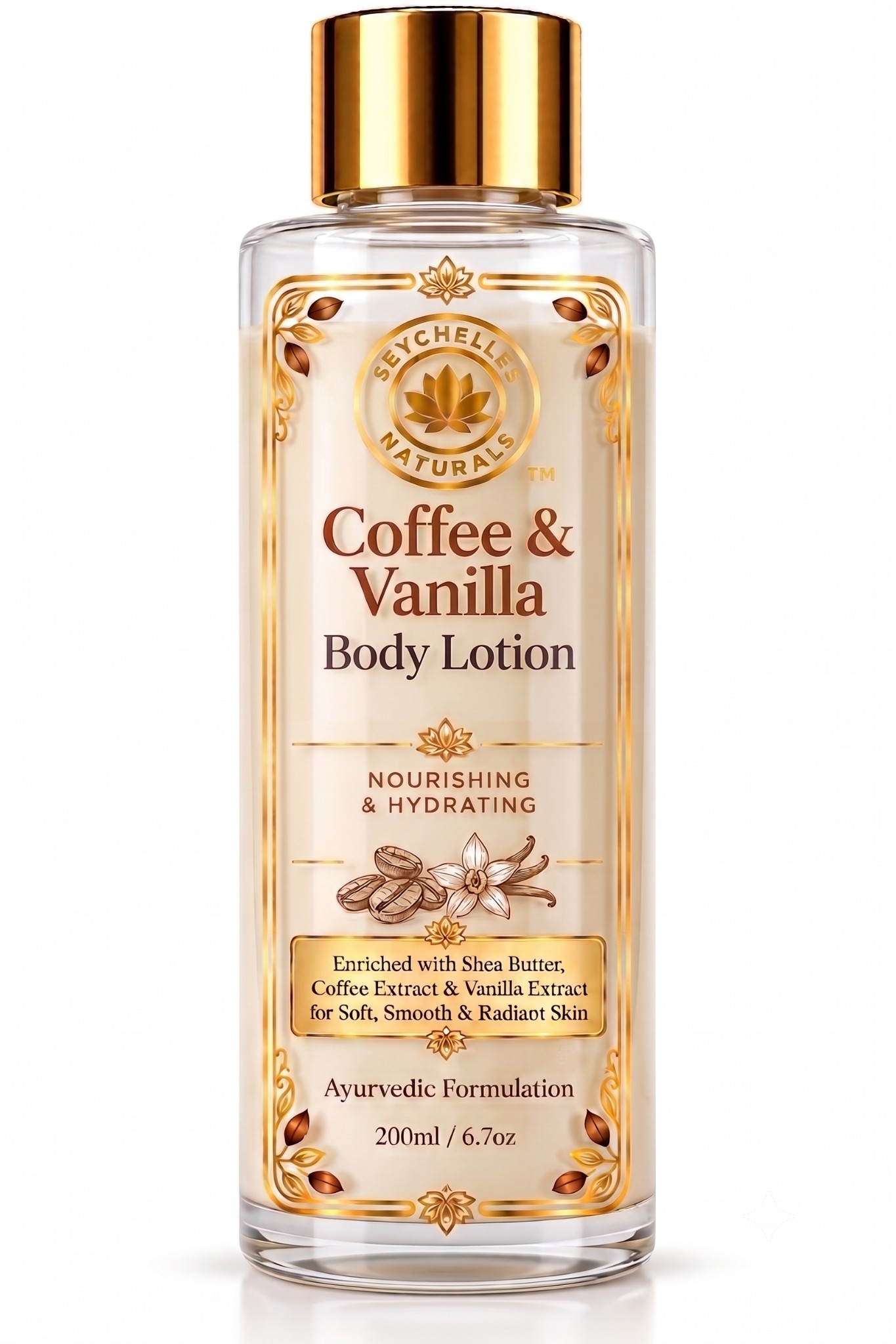 Seychelles Organic Coffee & Vanilla Body Lotion (200ml)
