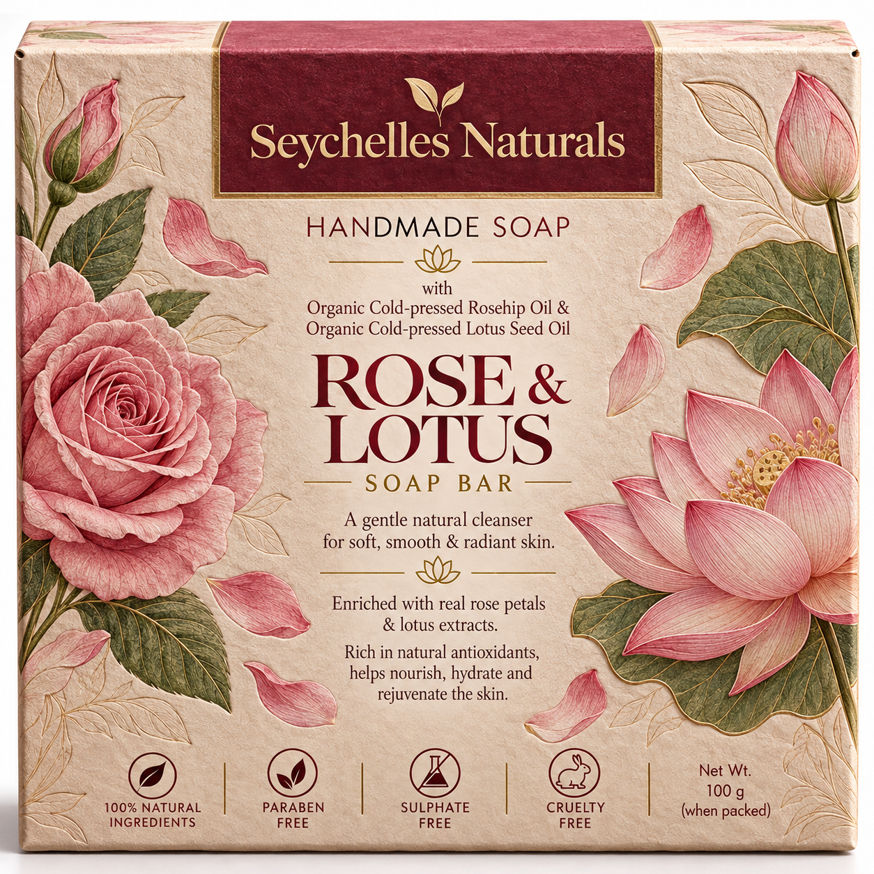 Seychelles Rose & Lotus Body Wash (200ml)