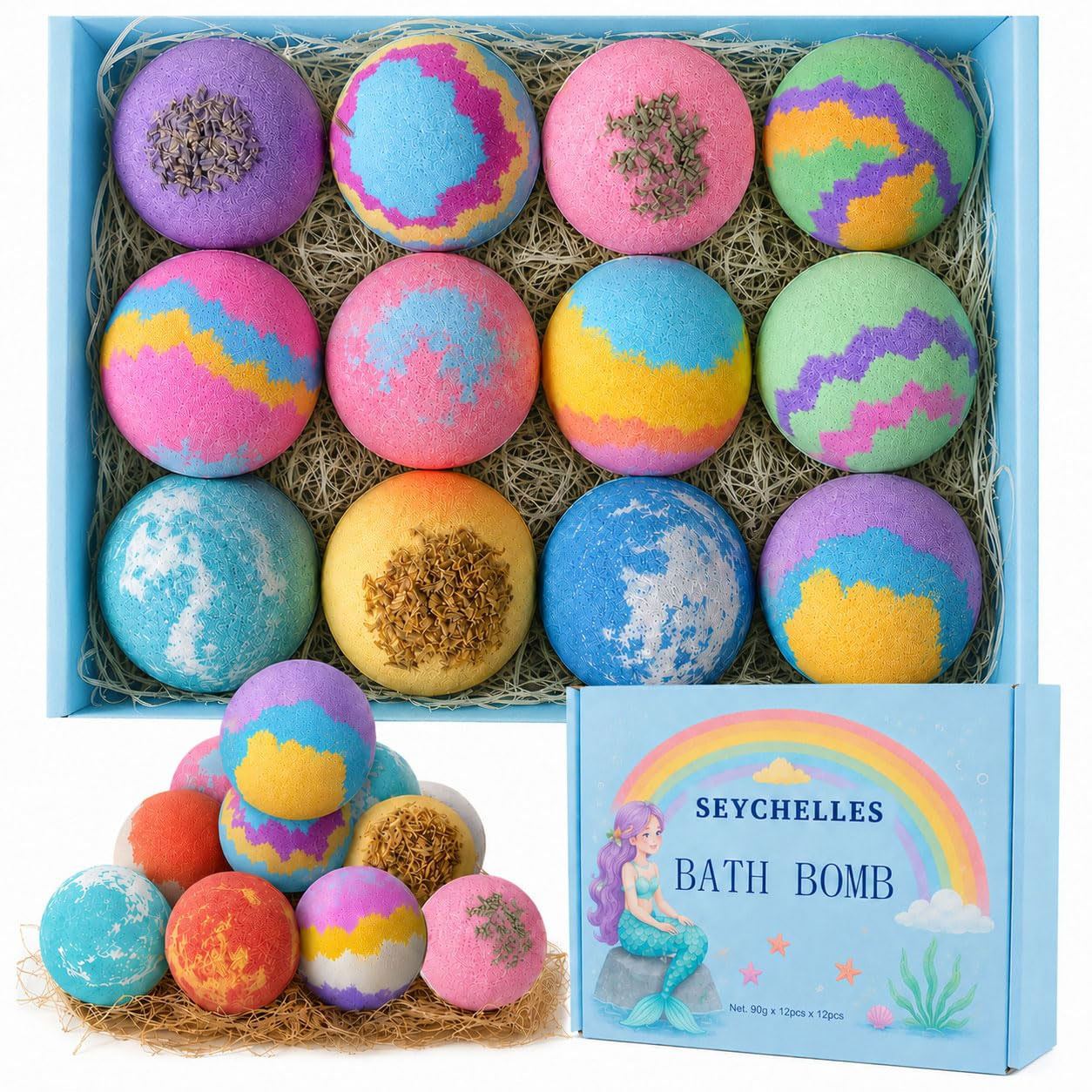 Seychelles Organic Bubble Bath Bombs with Toys Inside