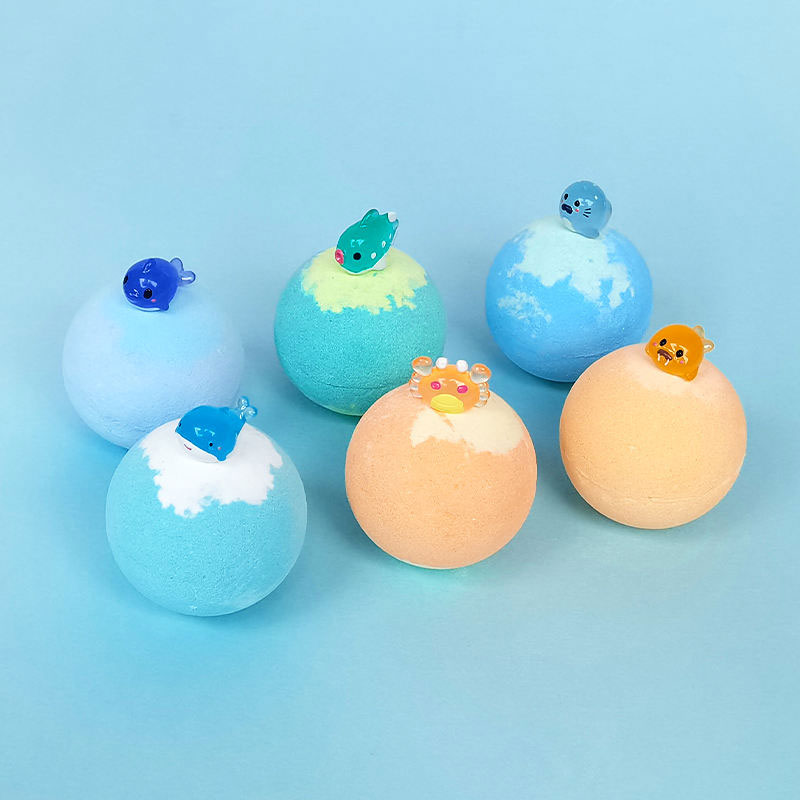 Seychelles Naturals Bubble Bath Bombs with Glow Toy Inside