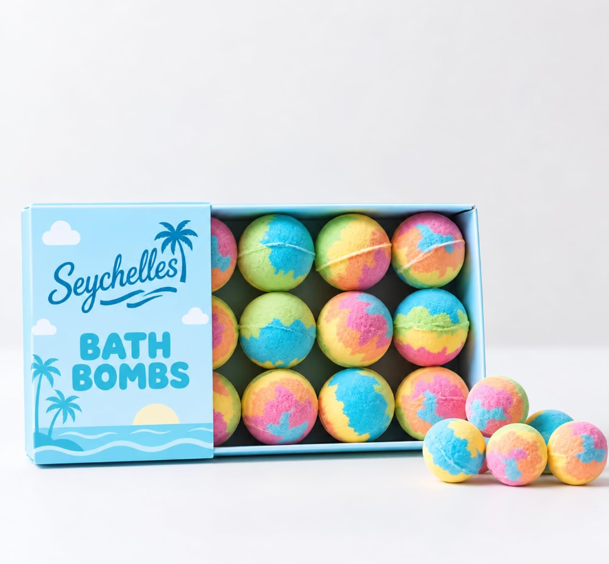 Seychelles Naturals Unicorn Bubble Bath Bombs for Kids