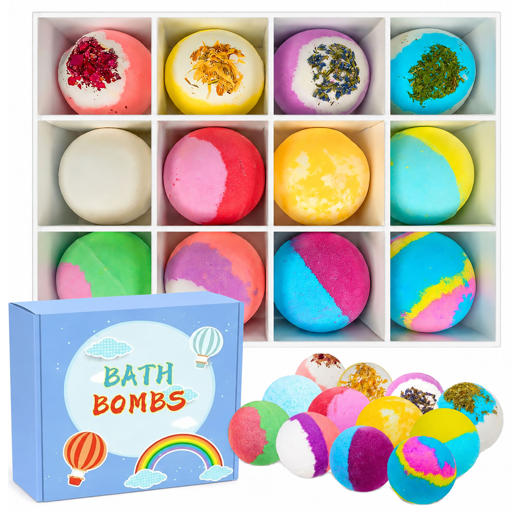 Seychelles Bath Bombs for Kids with Surprise Toy Inside