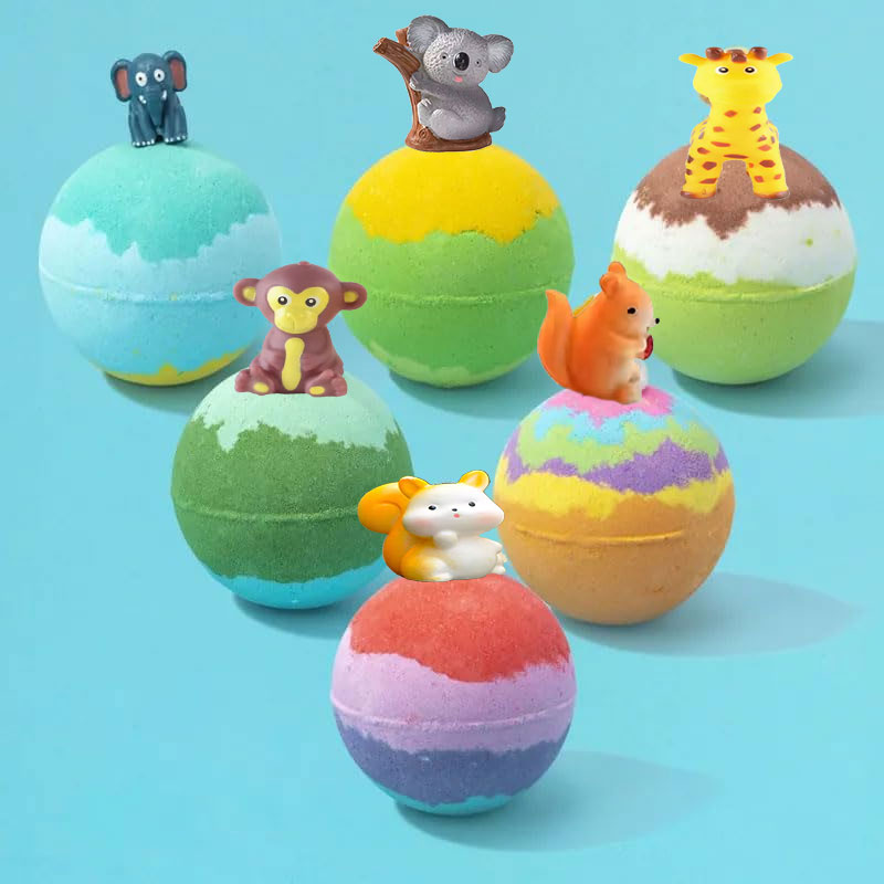 Seychelles Naturals Organic Bath Bombs with Toys Inside