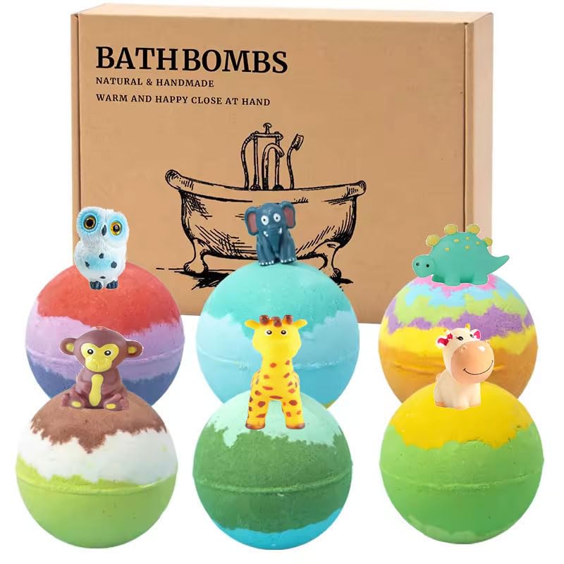 Seychelles Naturals Organic Bath Bombs with Toys Inside