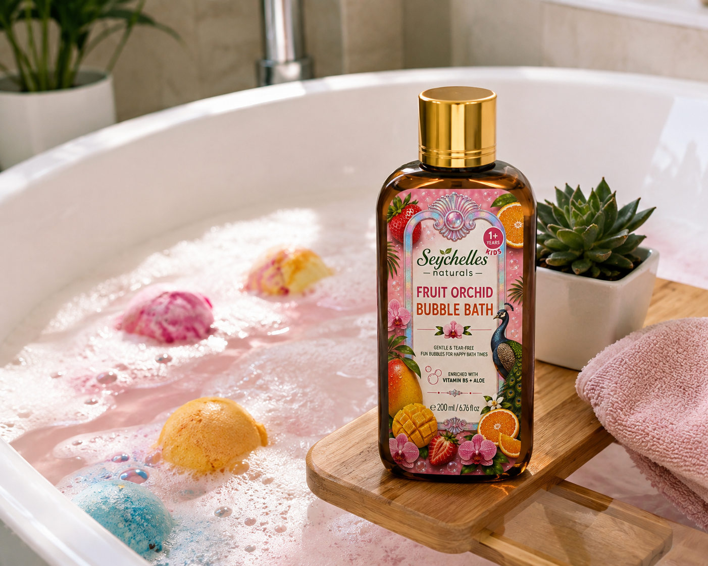 Seychelles Naturals Kids Fruit Orchid Bubble Bath